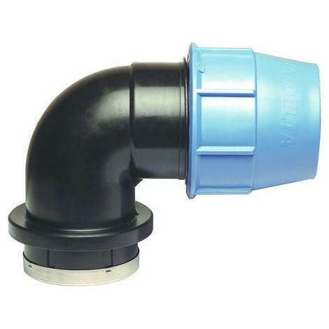Coude polypropylène 90° ACS pour PE ou PEHD Ø25 - Sortie Femelle 3/4" (20/27) - Somatherm