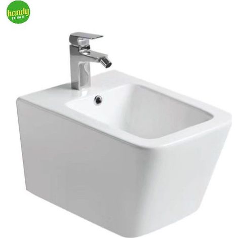 Bidet sospeso serie Pluma, ceramica bianca lucida BARBOTTINA