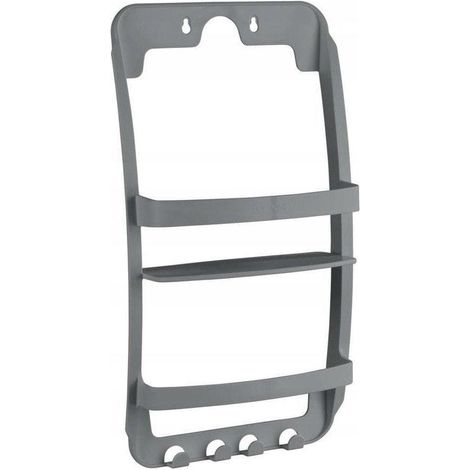 Wenko Estantería de baño moderna gris antracita 54,5 cm