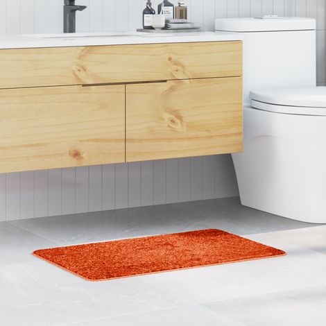 vidaXL Tapis de bain antidérapant Orange 50 x 80 cm PP (1/5)