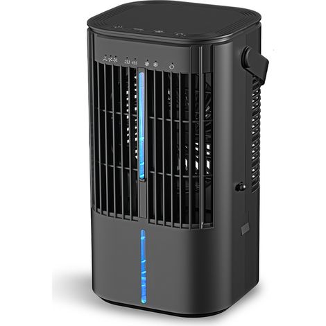 BRAVIX Climatiseur Portable, Personnel Refroidisseur d'air Portatif, 900mL Climatiseurs Mobile Silencieux, Mini Clim Climatisation, 90° Oscilación, 3 Vitesses, Ventilateur, Purificateur d'air, Maison, (1/5)