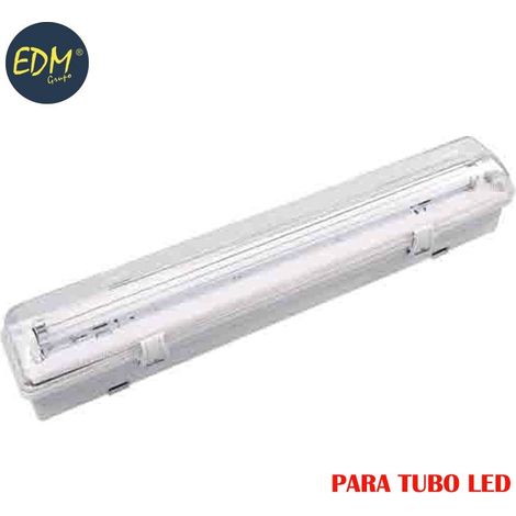 Schermo fluorescente impermeabile per tubo led 1x18w eq 36w 220v 126cm ip65 EDM