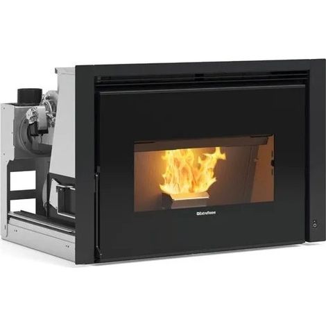 Extraflame Nordica Comfort P85 Plus Inserto A Pellet Canalizzabile 12 Kw Nero