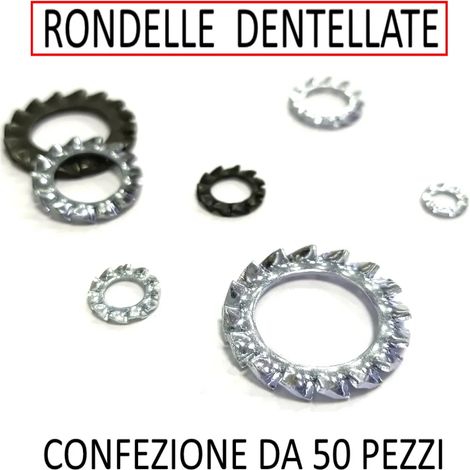 RONDELLE DENTELLATE ZINCATE  DIAMETRO 4 MM (1/2)