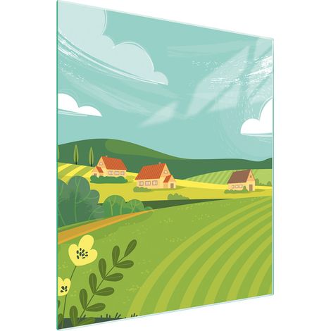 PLANCHE À DÉCOUPER EN VERRE 45x52 VILLAGE (1/5)
