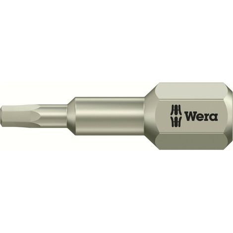 Wera 3840/1 TS 6KT-Bits, Edelstahl, Schlüsselweite (zöllig) 3/32", Länge 25 mm 10 Stk (1/5)