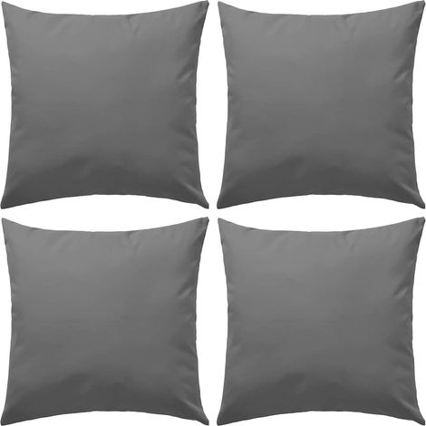 vidaXL Outdoor Pillows 4 pcs 45x45 cm Grey