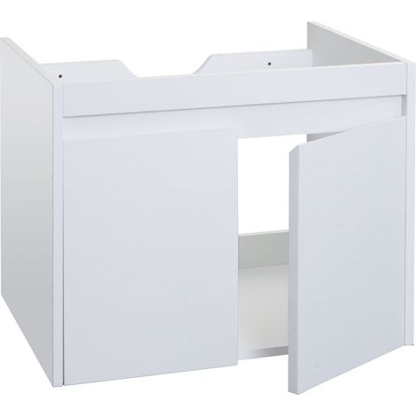 Arredo bagno sottolavabo armadietto HHG-632 48x59x46cm MDF melaminico bianco