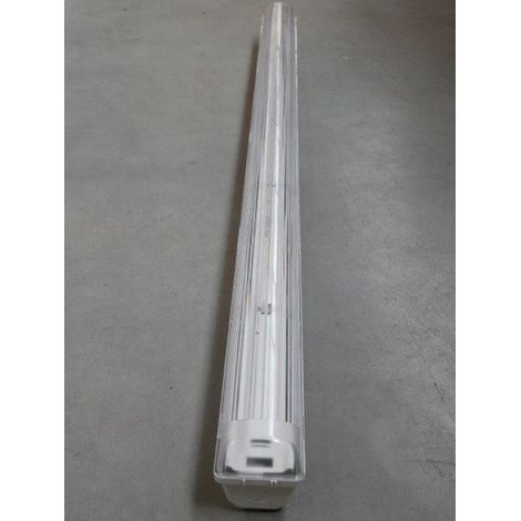 Réglette grise étanche 1577x90x100mm ballast élec. 230V pour 1 tube fluo T8 1500mm (non incl) IP66 START WATERPROOF SYLVANIA (1/3)