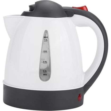 SJLERST Bouilloire electriques de Voiture Portable, Bouilloire de Voyage 1000 ML 24 V Portable en Acier Inoxydable Bouilloire de Voiture Chauffe-Eau à Tasse Chauffante pour Eau Chaude Café Thé