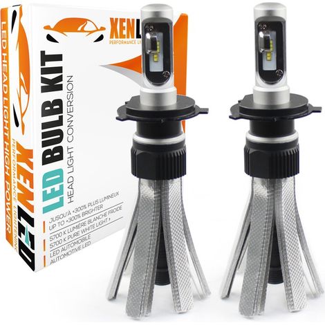 2 x Ampoules LED H7 XL6S 55W - 4600Lm - Courtes - 12V/24V LED Garantie à vie (1/5)