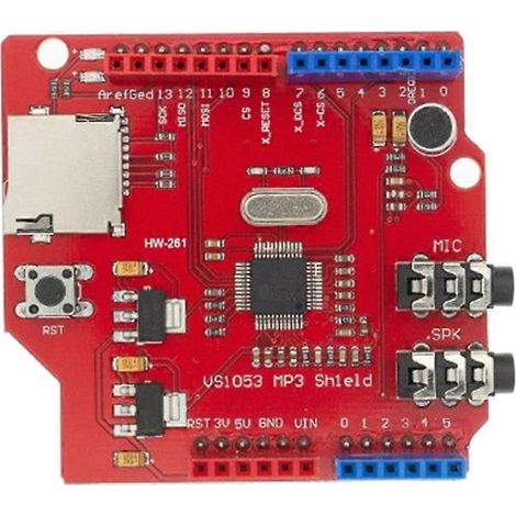 VS1053 Entwicklungsmodul für Stereo-Audio-MP3-Player, Echtzeit-OGG-Aufnahme und -Dekodierung. (1/5)