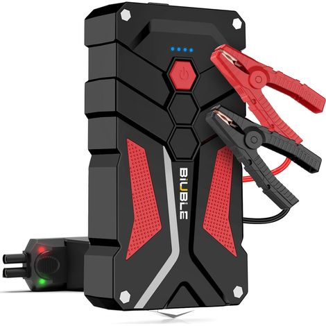 Démarreur de Voiture 5000A Booster de Batterie Auto 12V Pack d'alimentation Portable (jusqu'à 9,0 L d'essence ou 8,5 L de moteur diesel), Démarreur de Voiture avec Lampe de Poche LED, Démarrage (1/5)