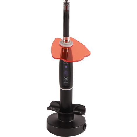 Lampe de photopolymérisation dentaire LED sans fil rechargeable 240V, prise UE, noire, outil de soin dentaire portable (1/5)
