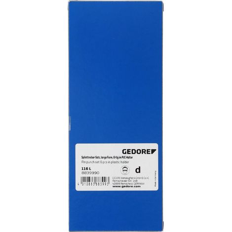 Gedore 116 L - Set di punzoni (1/4)
