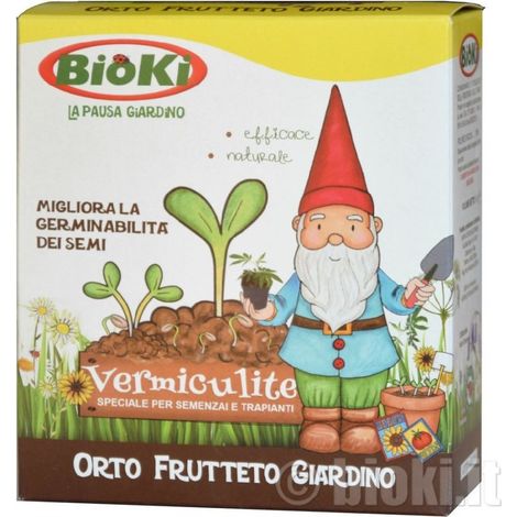 VERMICULITE 1 LITRO BIOKI MIGLIORA LA GERMINABILITA' DEI SEMI