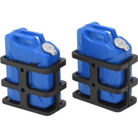 Paire de mini-réservoirs d'essence factices pour voitures RC Crawler 1/8 et 1/10, accessoires de décoration bleus (1/5)