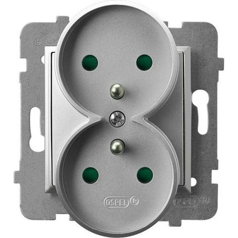 Prise électrique Ospel gp-2urzp/m/18 encastrable 16A 250V