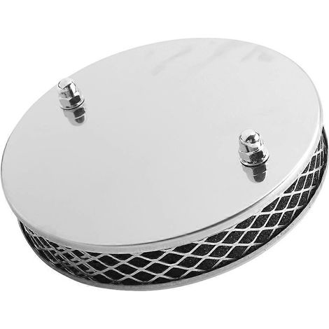 Compatible avec tous les carburateurs SU HS4 de 11 pouces, filtre à air chromé de type disque à haut débit, dimensions 14 x 3 cm. (1/5)