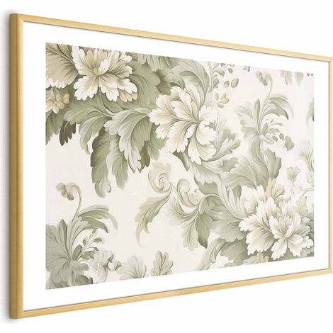 Poster – Vintage-Blumen in leuchtenden Farben (1/4)