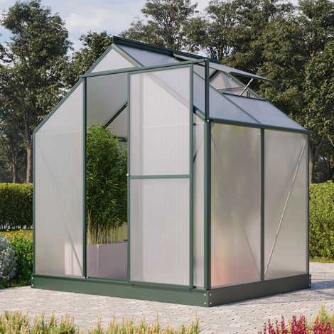 Vitavia Gewächshaus "Eos 3100", smaragd, 3,1 m², 6 mm HKP (1/5)