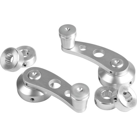 Racing Levers, kit leve alzacristalli - 6 cm - Alluminio (1/2)