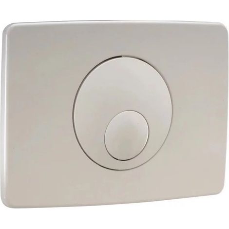 Nicoll – Plaque de commande WC blanche – Boutons ronds – Pour bâti Happy Support – Installation facile – Matériau durable (1/6)