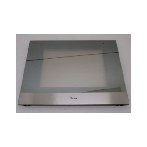 Whirlpool – Vitre extérieure pour four – Support en verre trempé – Compatible modèles AKP 250/IX – 481010599902