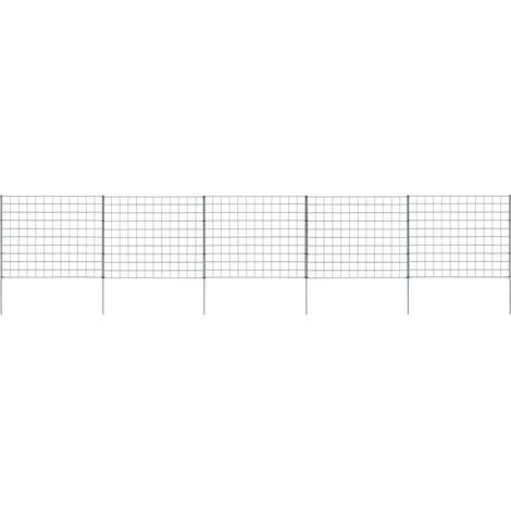 146102 vidaXL Garden Fence Set 77,5x64 cm Green (1/5)