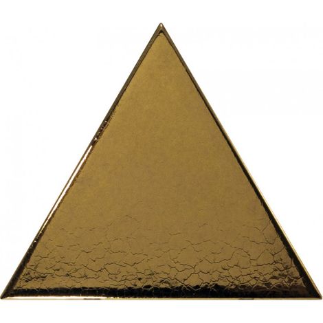 Carrelage mur triangulaire uni or doré brillant SCALE TRIANGOLO METALLIC (vendu par boite de 0,20m2) (1/3)