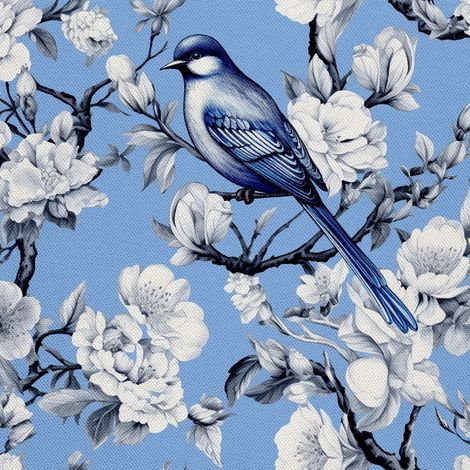 Tissu décoratif d'extérieur Oxford - Motif Fleurs I DX5206 (1/5)