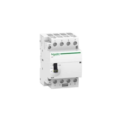 Acti9, iCT contacteur à commande manuelle  40A 4NO  230...240VCA 50Hz - A9C21844