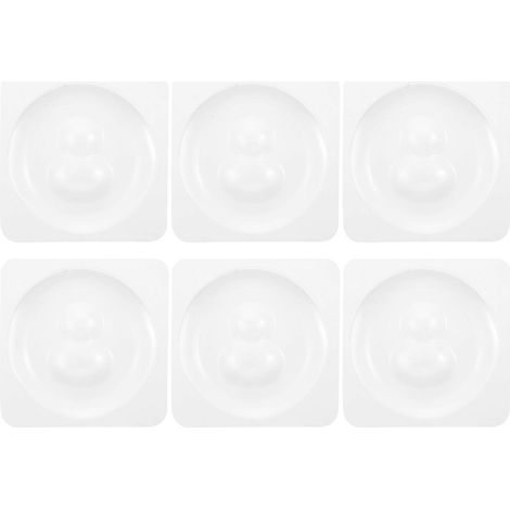 Silikonpuffer, Silikon-Türgriffstopper, Türknaufschutzplatte, Türknauf-Wandplatte-5X5X1.2CM-Transparent (1/3)