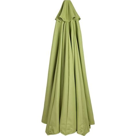 Parasol extérieur, étanche et résistant aux UV, toile de remplacement pour parasol de terrasse, sans armature, vert, pour parasol de style 3m, 6 baleines-Crezuo (1/4)