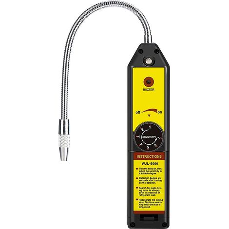 Détecteur de fuites de fréon WJL-6000, détecteur de fuites de réfrigérant pour systèmes de chauffage, ventilation et climatisation, détecteur de gaz halogène pour véhicules automobiles