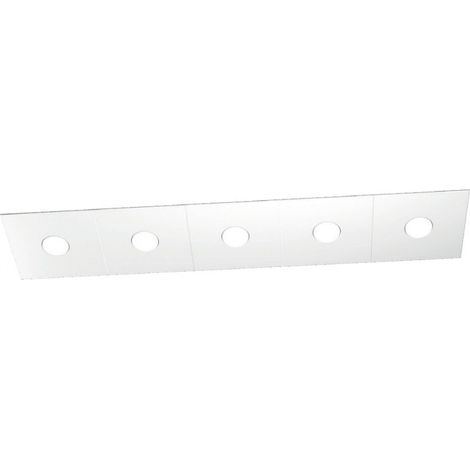 Plafoniera moderna top light eccentric 1156 5l gx53 led metallo lampada parete soffitto, finitura metallo bianco