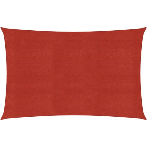 Voile d'ombrage Voile de parasol - 160 g/m² Rouge 3,5x5 m PEHD BV362597 - BonneVie (1/5)