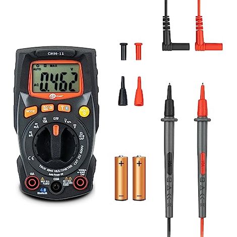 SONEL CMM-11 Multímetro digital profesional, Probador eléctrico, Capacidad/Corriente AC/DC/Voltaje AC/DC/Resistencia/Frecuencia