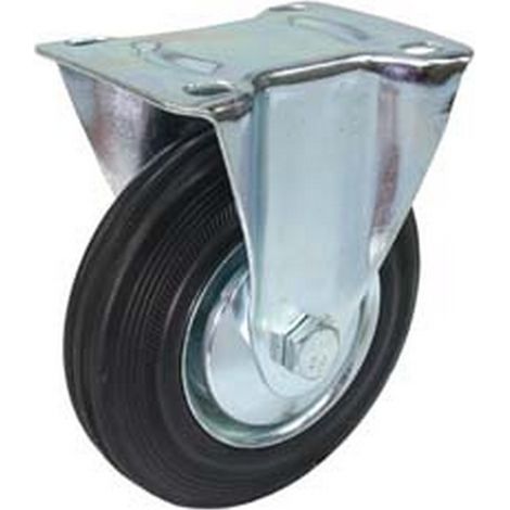 RUOTE INDUSTRIALI FISSE CON PIASTRA - ø mm.200 piastra mm.135x110