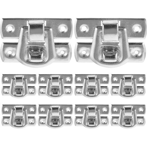Lot de 10 fermoirs à moraillon en bois pour boîtes à bijoux et coffrets cadeaux. (1/5)