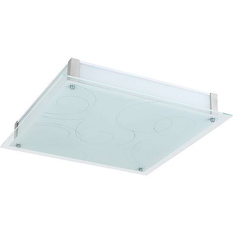 soffitto LED Dena metallo vetro bianco (modellata) / cromo B: H 30 centimetri: 30cm (1/4)