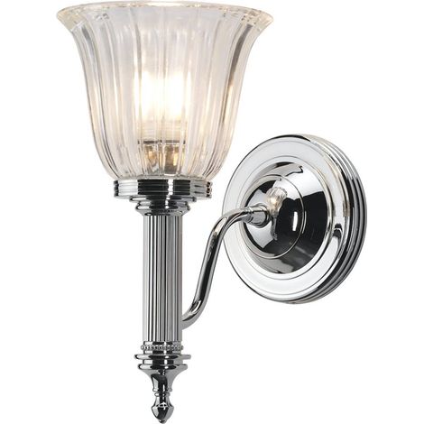 Elstead Carroll - 1 Licht Badezimmer Wandleuchte Chrom poliert IP44, G9 (1/5)