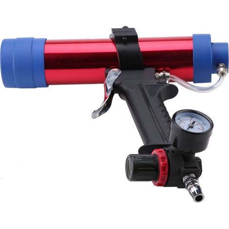 Pistolet à cartouche de mastic verre 310ml, applicateur pneumatique pour colle silicone, outil de peinture et décoration, pistolet à joint étanche, injecteur à air comprimé pour cartouches, usage prof (1/5)