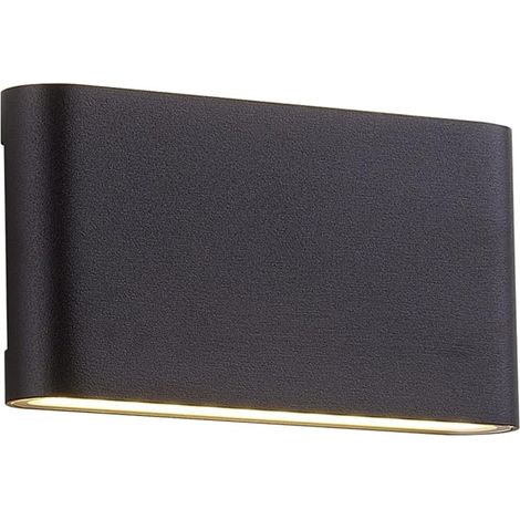 Appliques murales d'extérieur pour maison, luminaires LED modernes, lumière extérieure en métal à bande noire, appliques murales extérieures de couloir minimalistes, lumières à fil direct, lumière cha (1/5)
