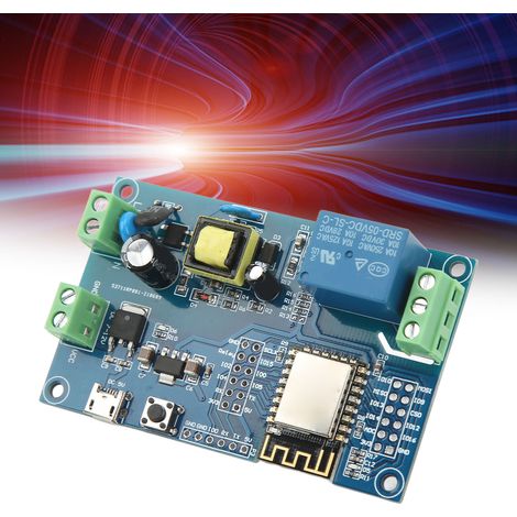 ESP8266 Einkanal-WLAN-Relaismodul, ESP-12F Entwicklungsboard, AC90-250V/DC-Netzteil (1/5)