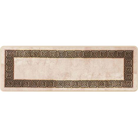 Maison Exclusive - Coureur de Tapis MARSA Noir 50 x 150 cm Polyester et PVC (1/5)