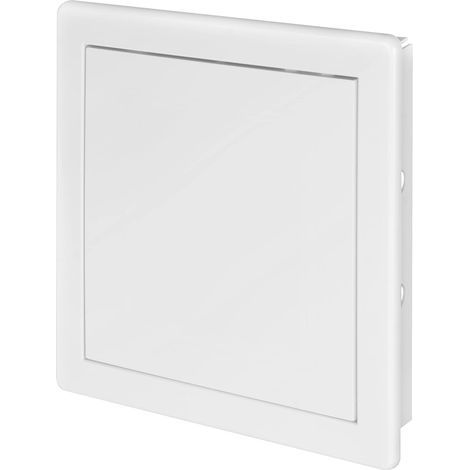 White Plastic Access Panel 200x200mm, Removable Door with Concealed Hinge, Plumbing and Electrical (1/5)