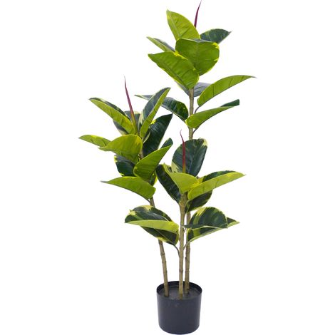 Pianta Finta Da Interno Artificiale Grandi Varie Altezze 100/150/180 Cm Artificiali Vari Modelli Modellabili Decorazioni Casa Ufficio Albero Della Gomma - Altezza 100cm (1/4)