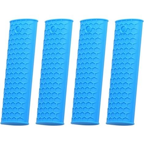 4pièces Manique Silicone pour Poignées de Casseroles Protège-poignées de Casseroles Manchon pour Poignées de Housse (1/2)