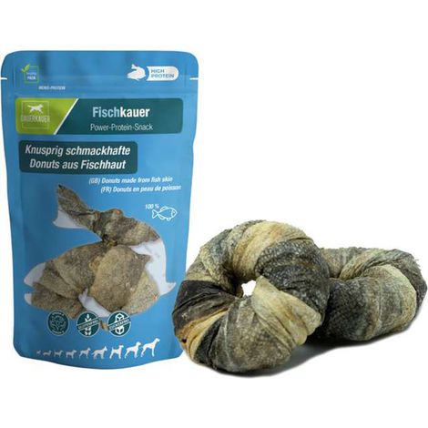 Wolters Hundeleckerli Dauerkauer Donuts aus 100 % Fischhaut 2 Stück 60 g